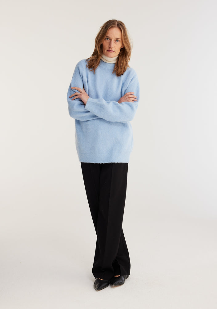 Alpaca wool blend sweater | sky