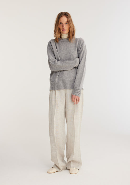 WOOL CASHMERE CREWNECK