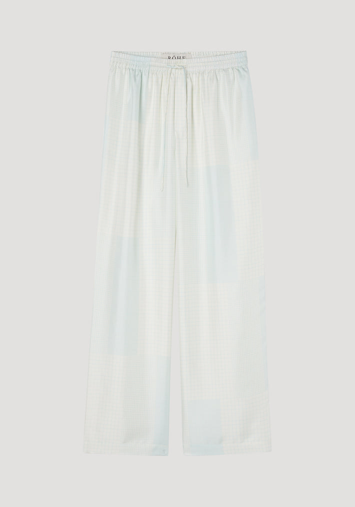 Wide leg silk trousers | archipaper light