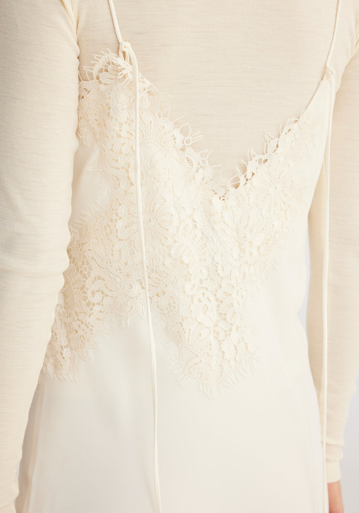 Lace camisole dress | Cream (O)