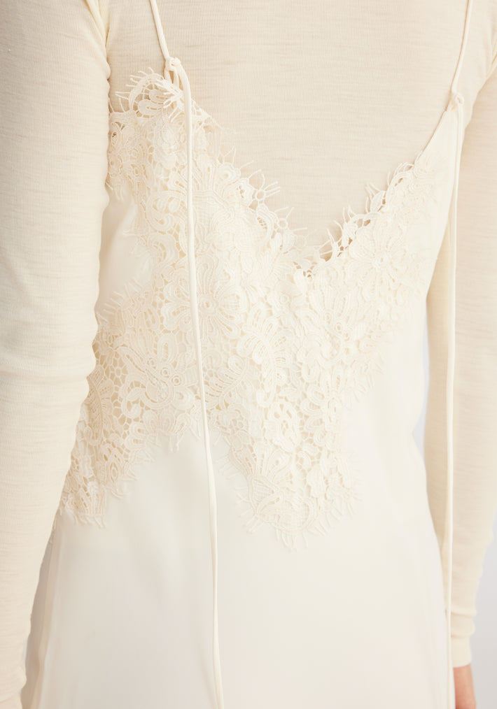 Lace camisole dress | cream