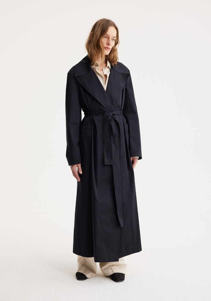 Long wrap trench | night