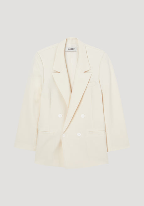 Double breasted blazer | off-white