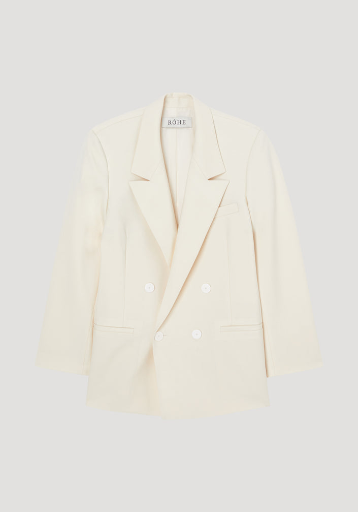 Double breasted blazer | off-white