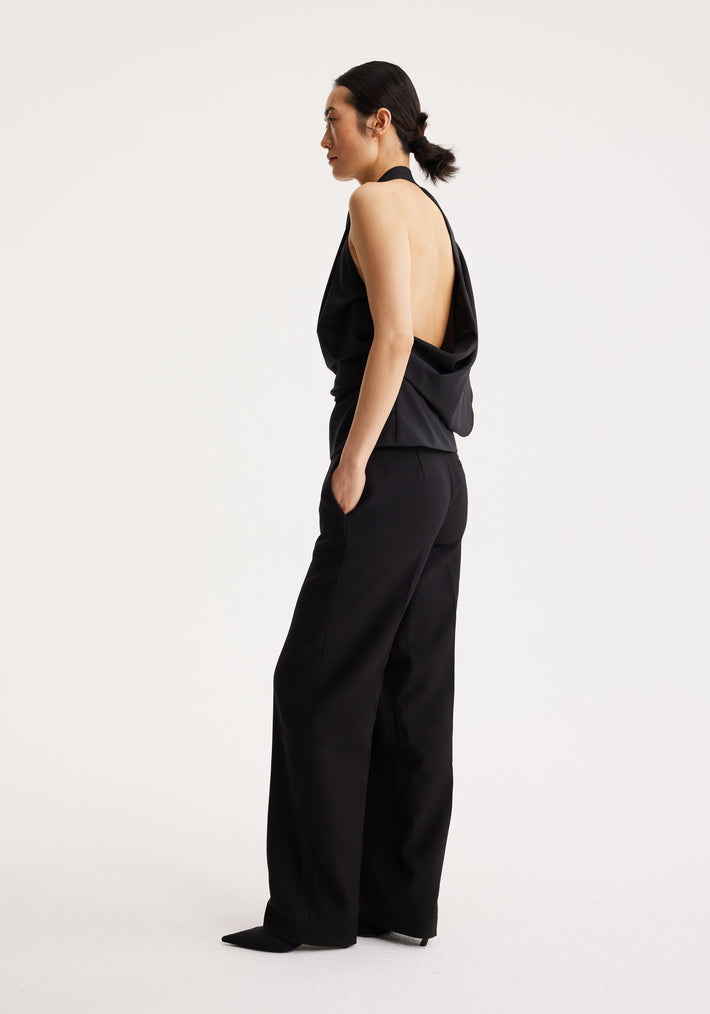 Occasion top with open back | noir