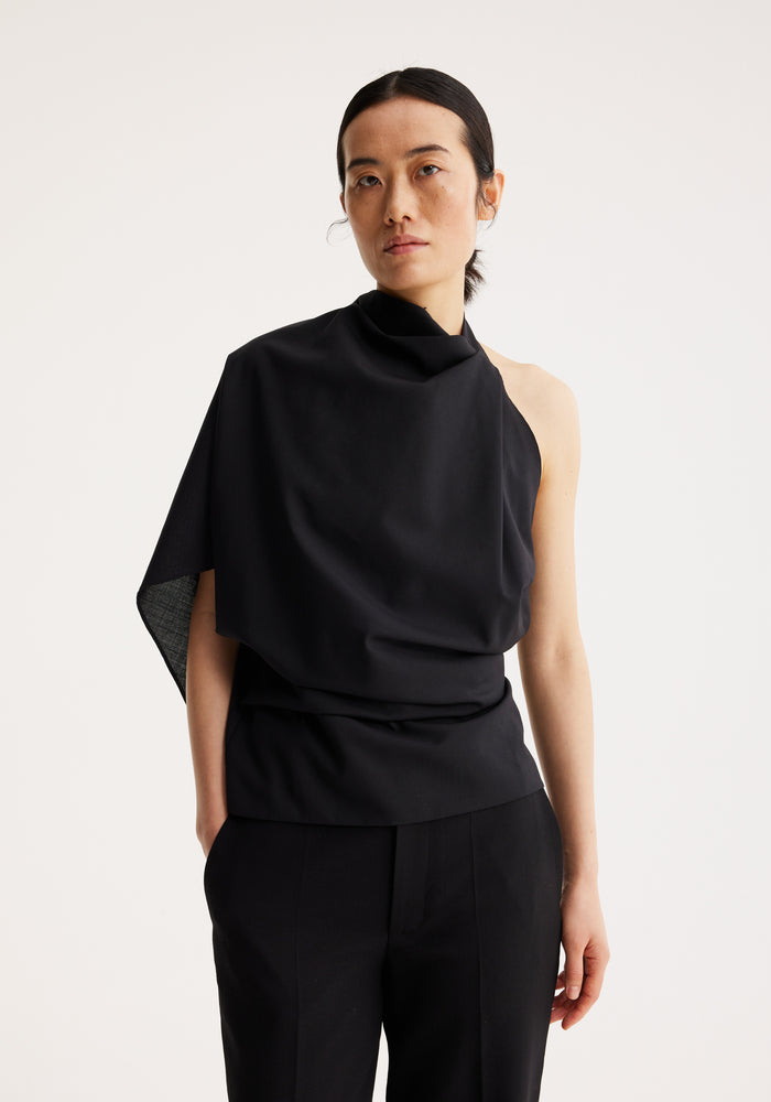 Occasion top with open back | noir