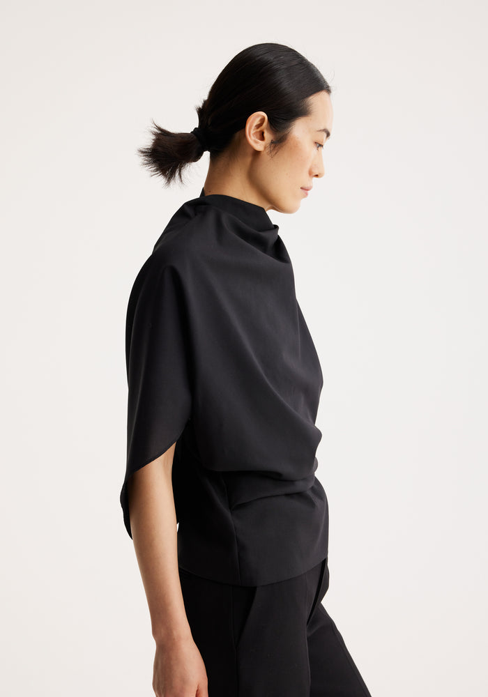 Occasion top with open back | noir