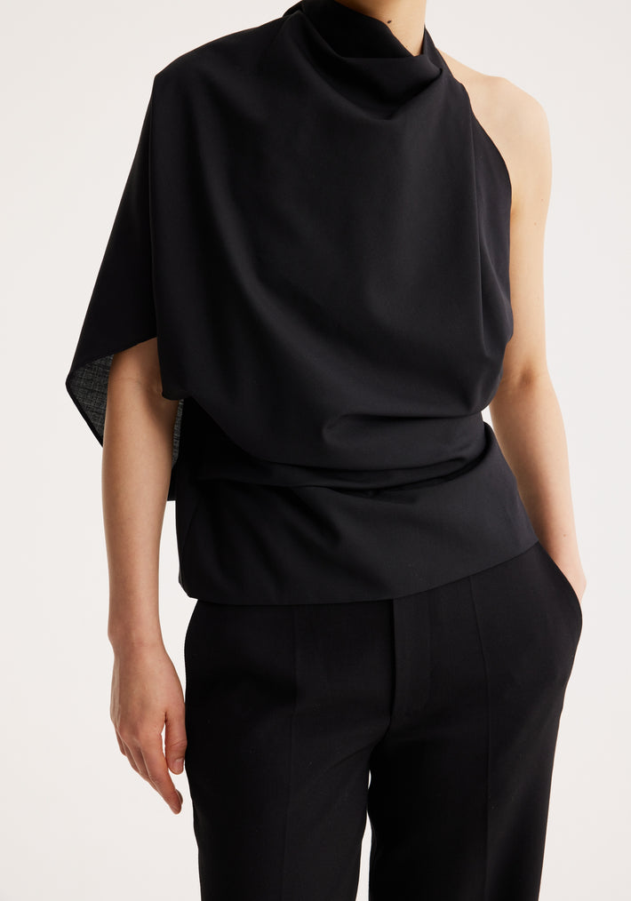 Occasion top with open back | noir