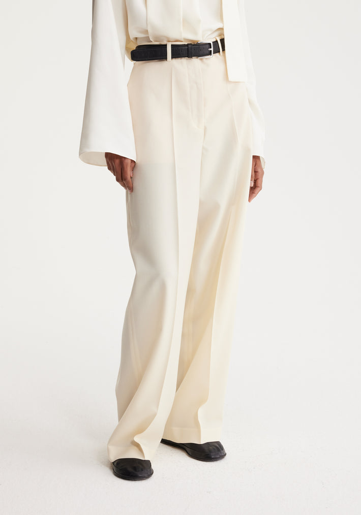Wide leg trousers | off-white