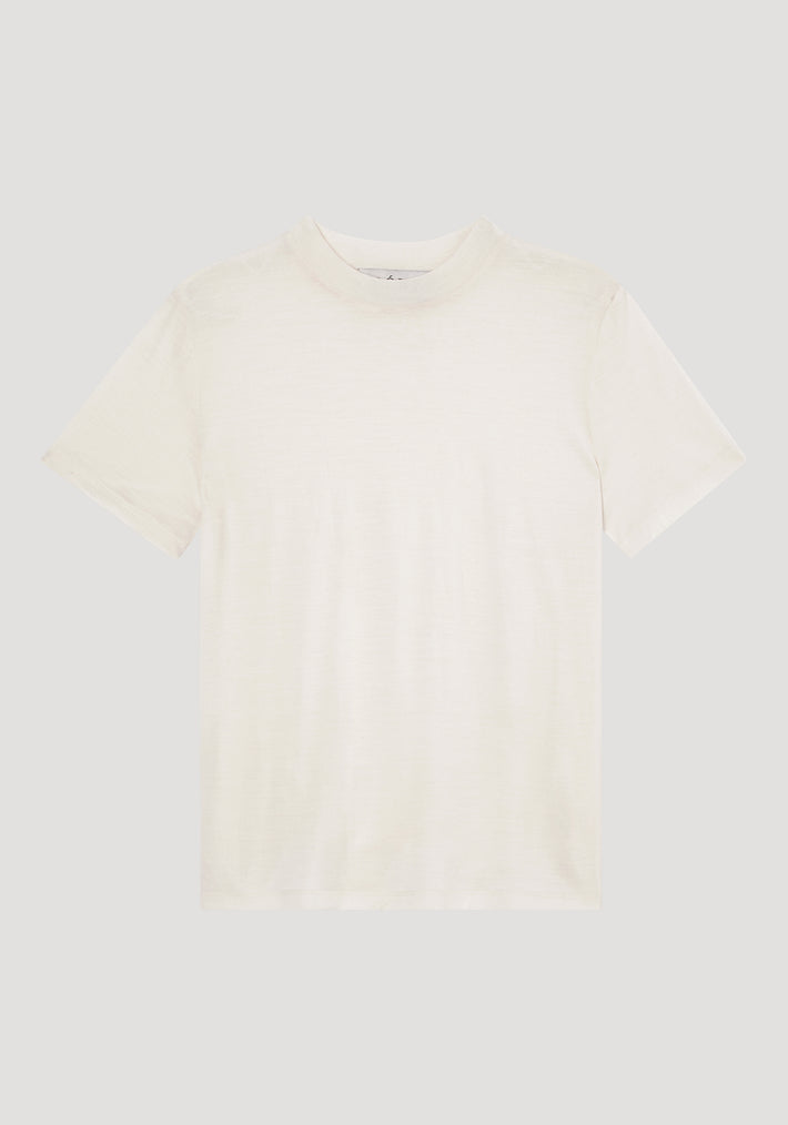 Light weight spring merino wool t-shirt | cream