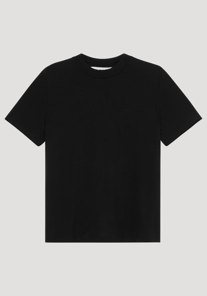 Light weight spring merino wool t-shirt | black