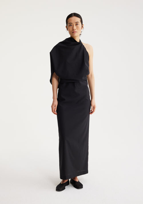 Occasion dress with open back | noir