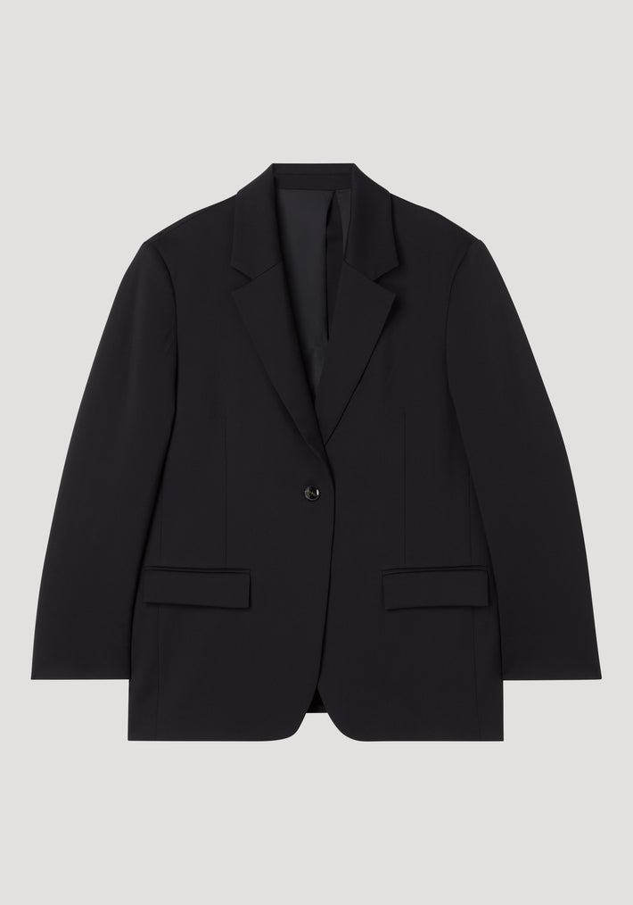 High vent tailored jacket | black