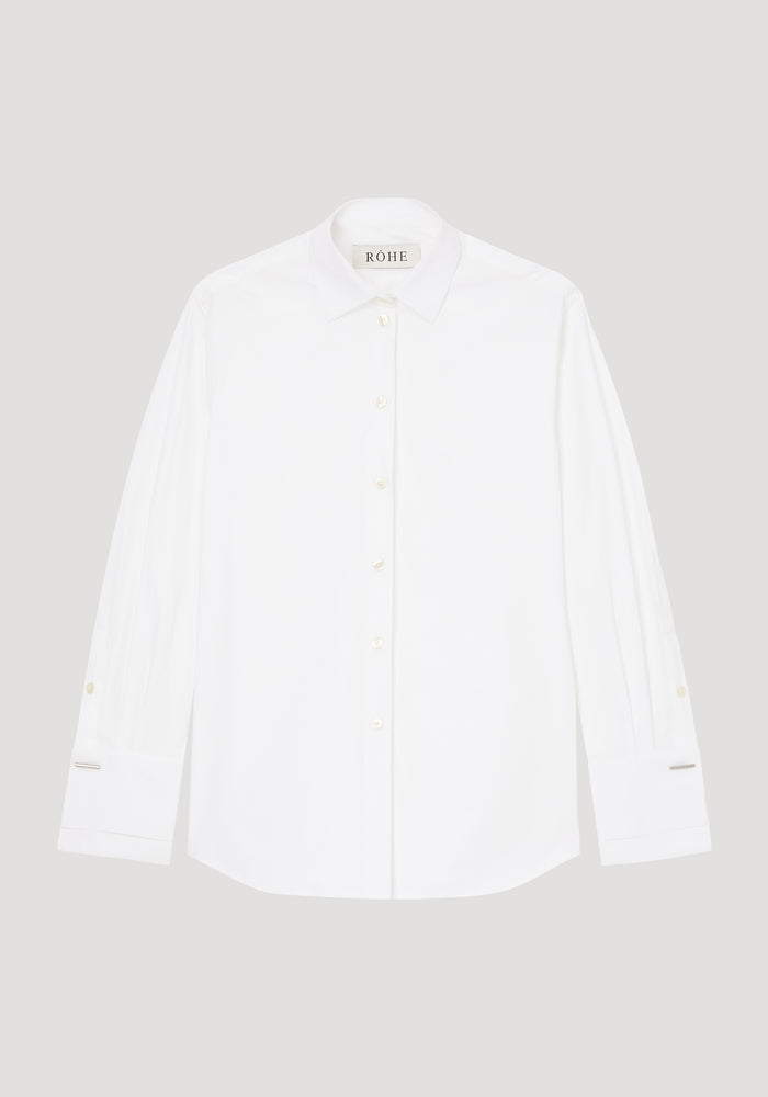 Classic shirt with double cuff and cufflink detail | optic white