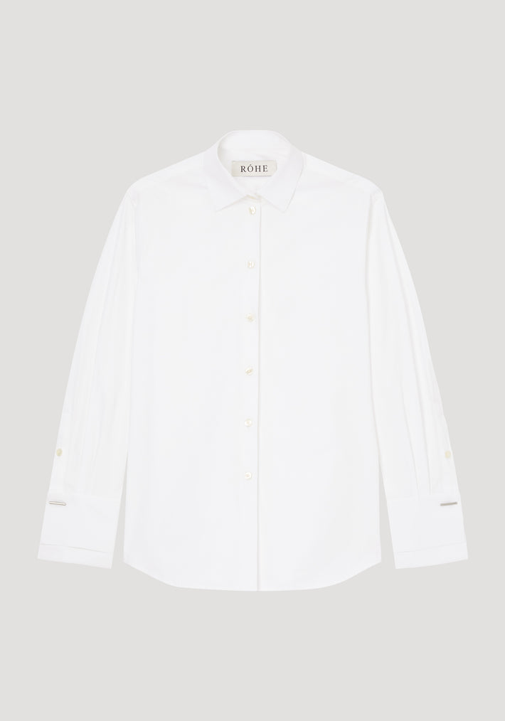Classic shirt with double cuff and cufflink detail | optic white