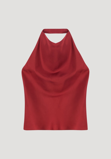 Halter top with open back | barolo