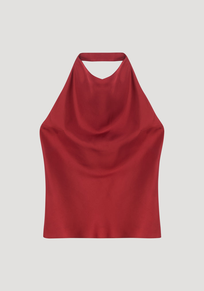 Halter top with open back | barolo