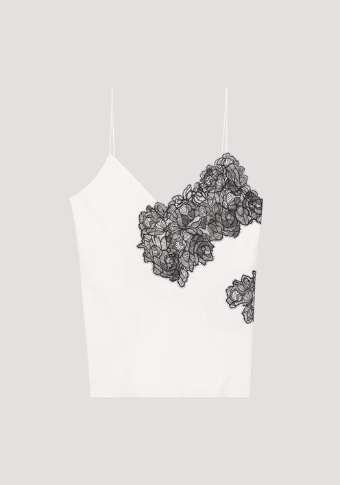 Lace camisole | optic white