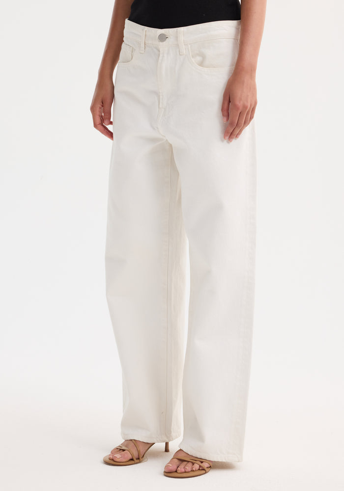 Baggy fit denim | optic white