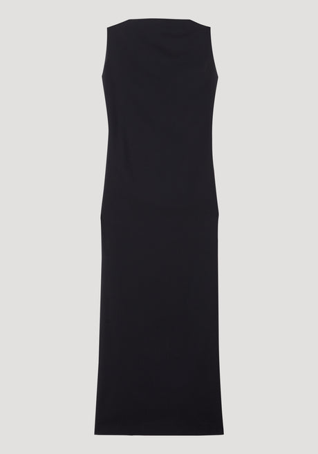 Sleeveless open back dress | black