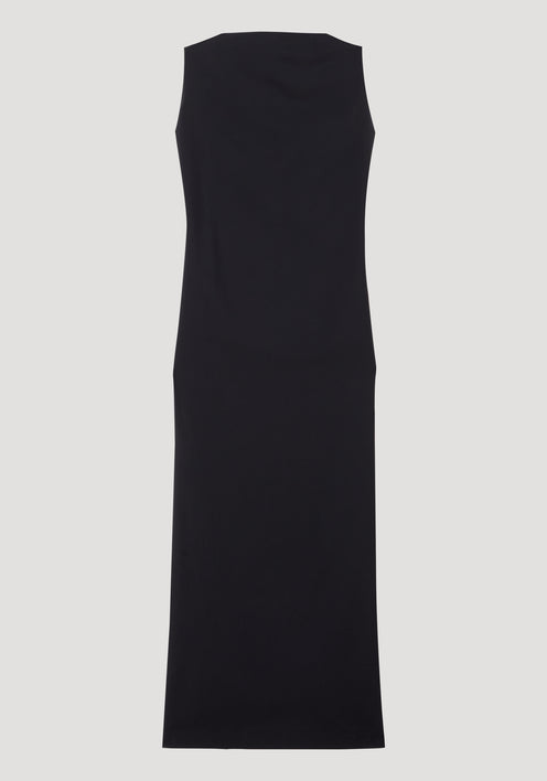 Sleeveless open back dress | black