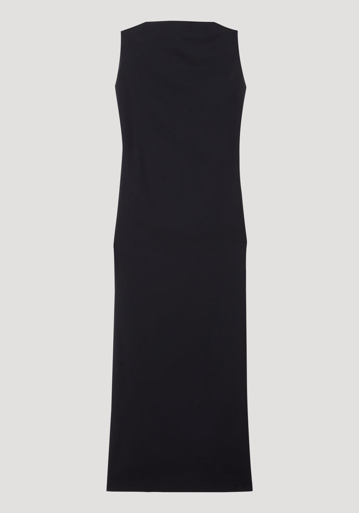 Sleeveless open back dress | black