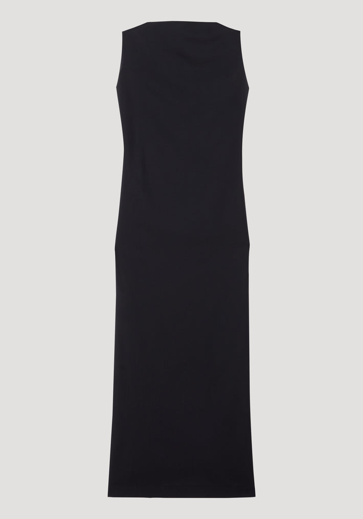 Sleeveless open back dress | black