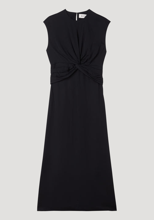 Draped dress | black