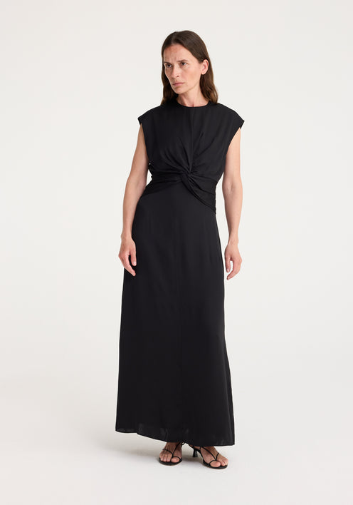 Draped dress | black