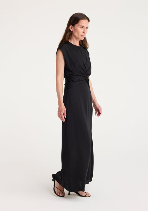 Draped dress | black