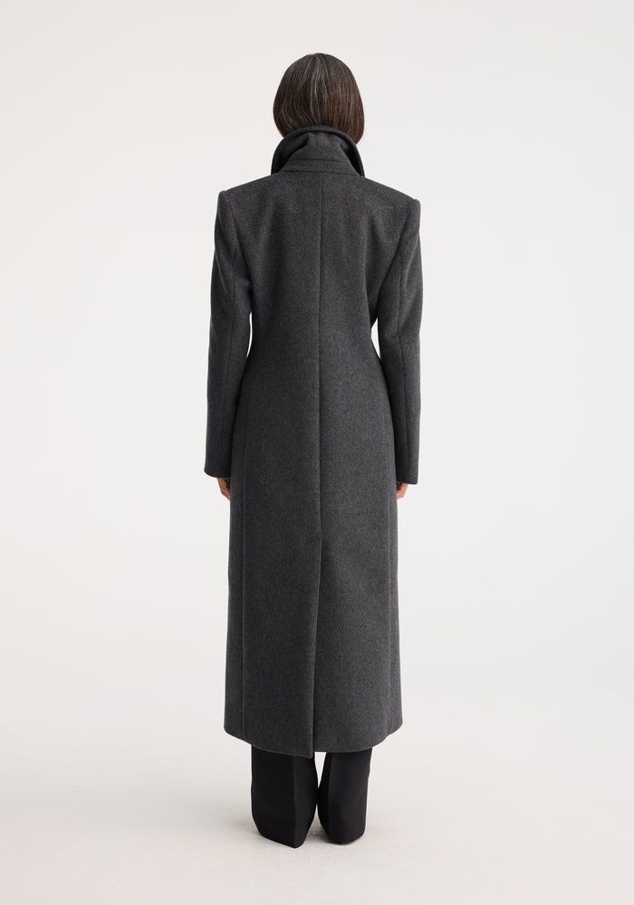 Fitted textured coat Rohe