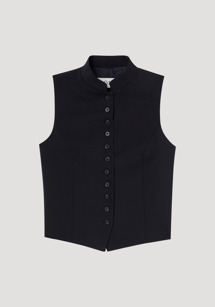 Fitted waistcoat | black