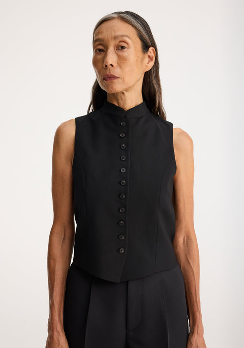 Fitted waistcoat | black