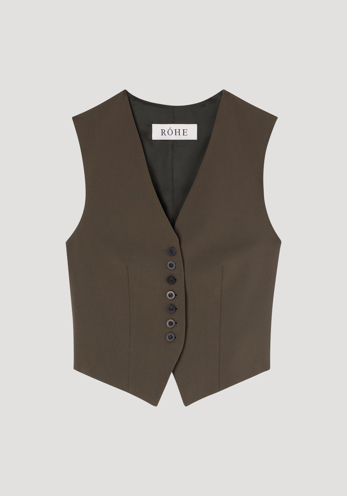 Shaped waistcoat | earth