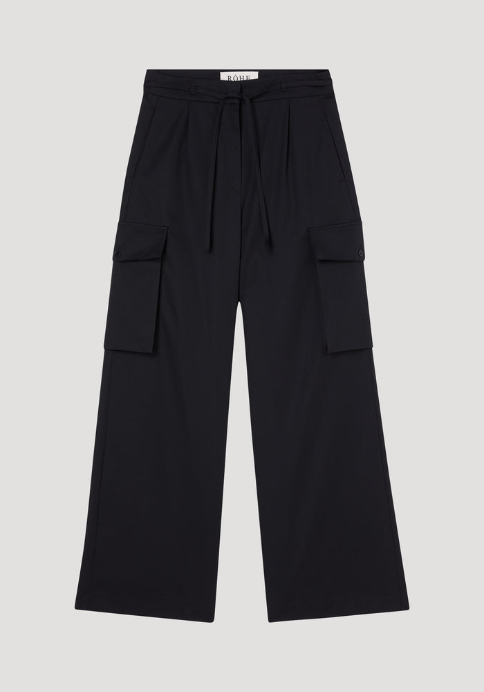 Tailored cargo trousers | black