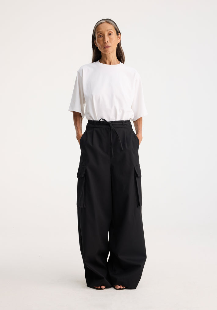 Tailored cargo trousers | black