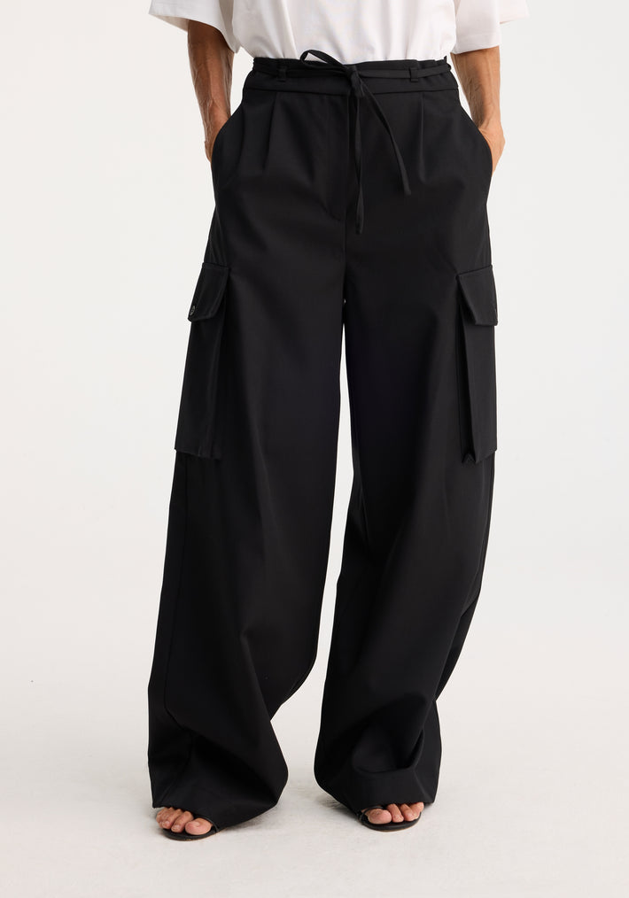 Tailored cargo trousers | black