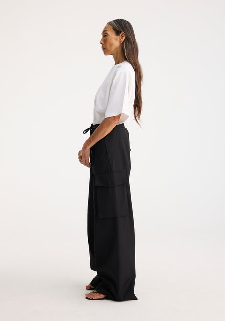 Tailored cargo trousers | black