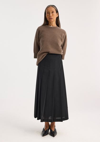 Plissé wrap skirt– Róhe