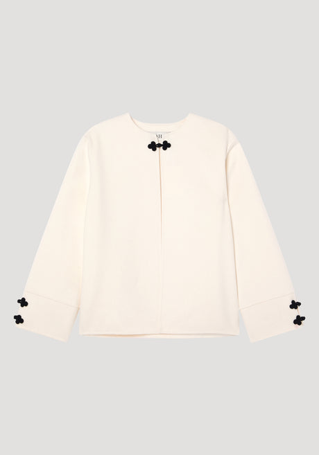 Double-faced cape jacket | off white