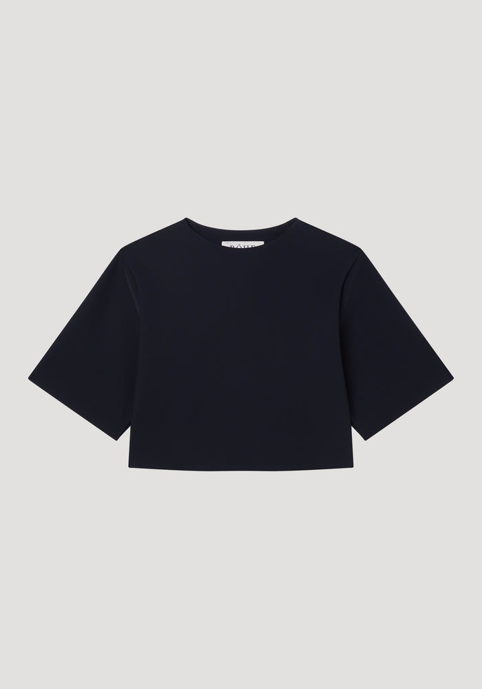 Scuba crop top | black