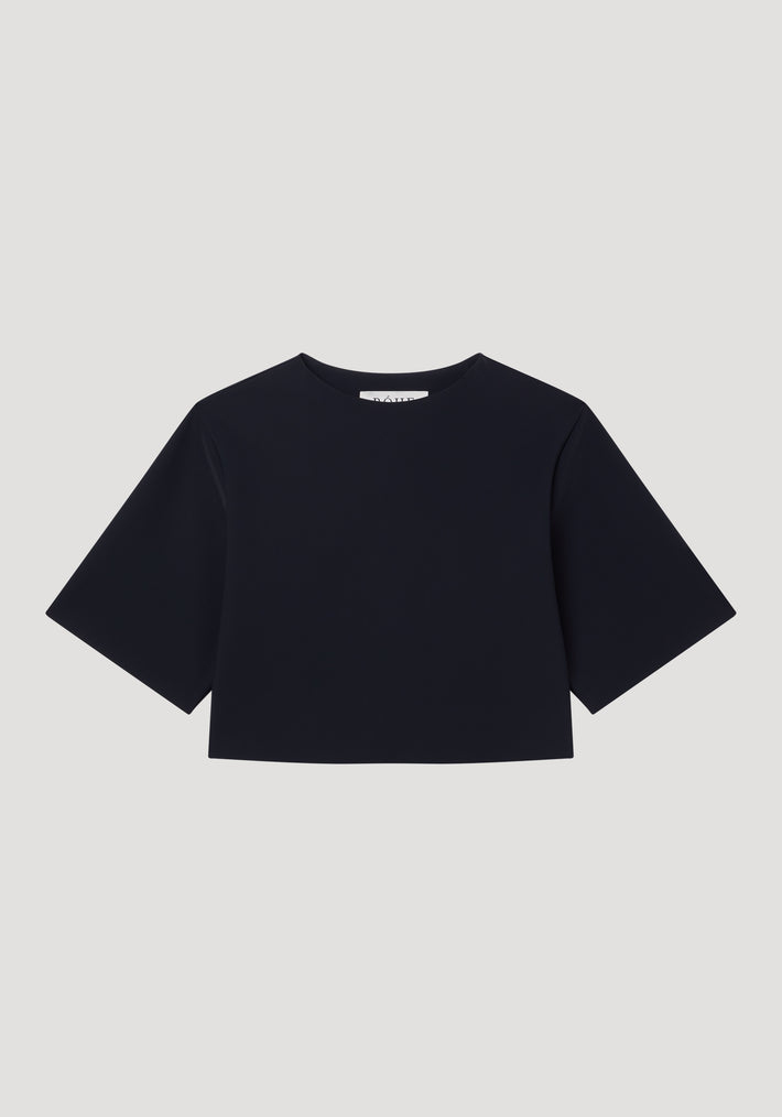 Scuba crop top | black