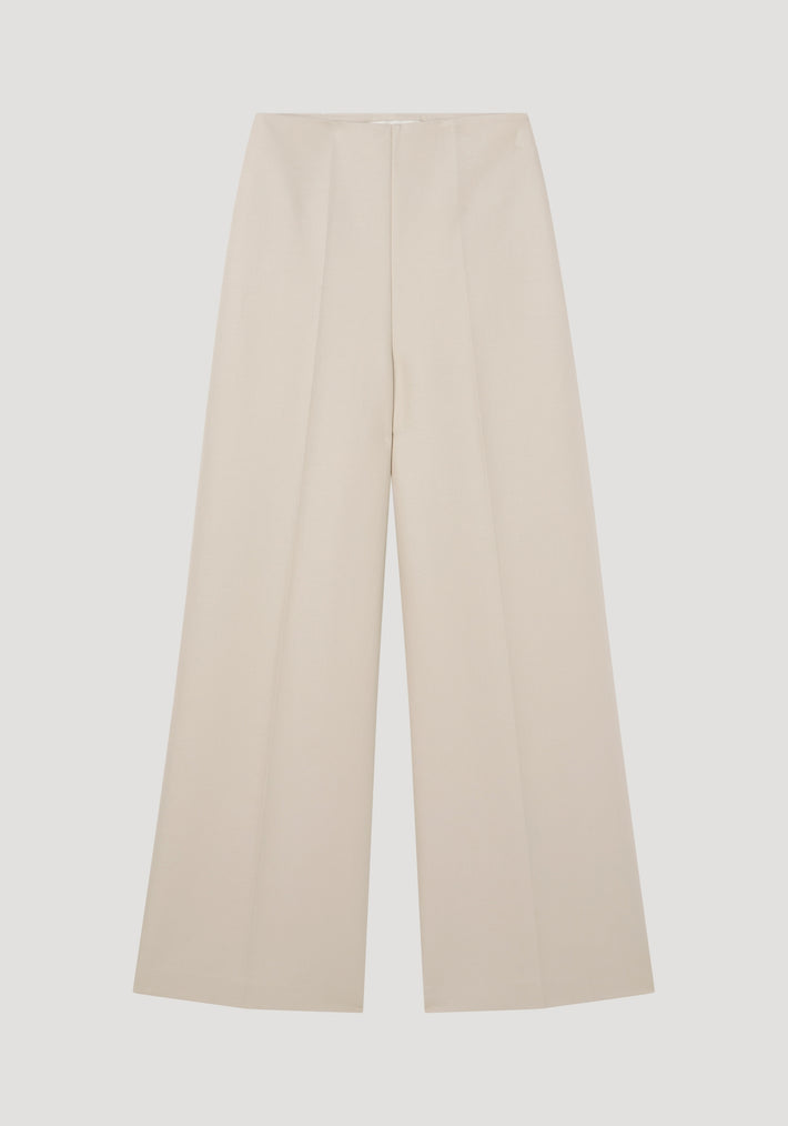 Palazzo leg shaped trousers | sand