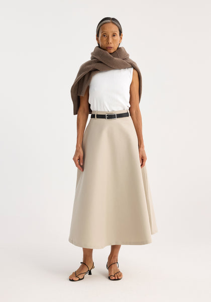 【U LAN】mono basic cotton skirt mono basic cotton skirt - U LAN