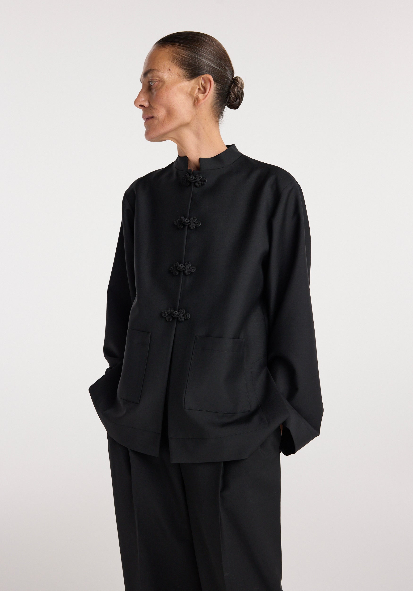 Pankou closure jacket | black