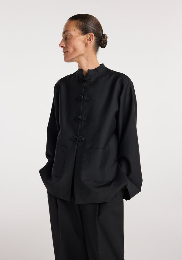 Pankou closure jacket | black