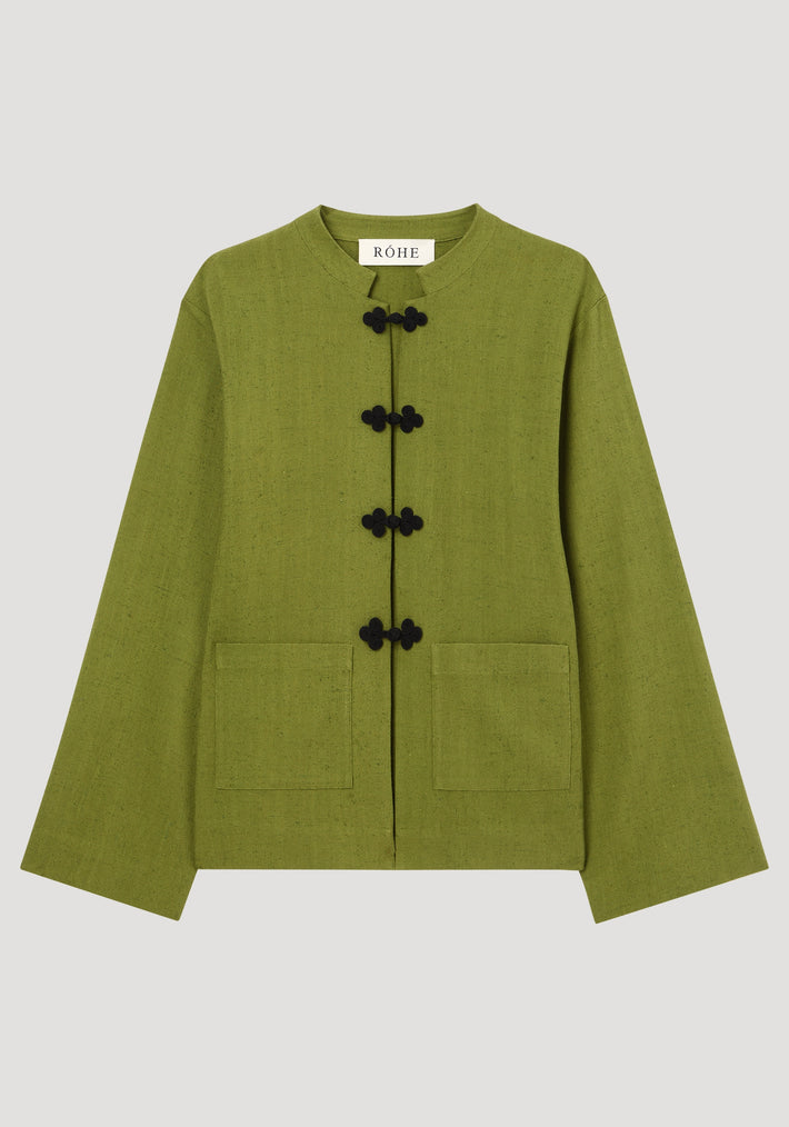 Mandarin jacket | garden green