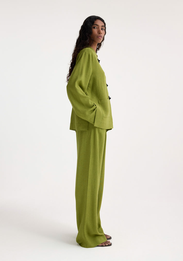 Mandarin jacket | garden green