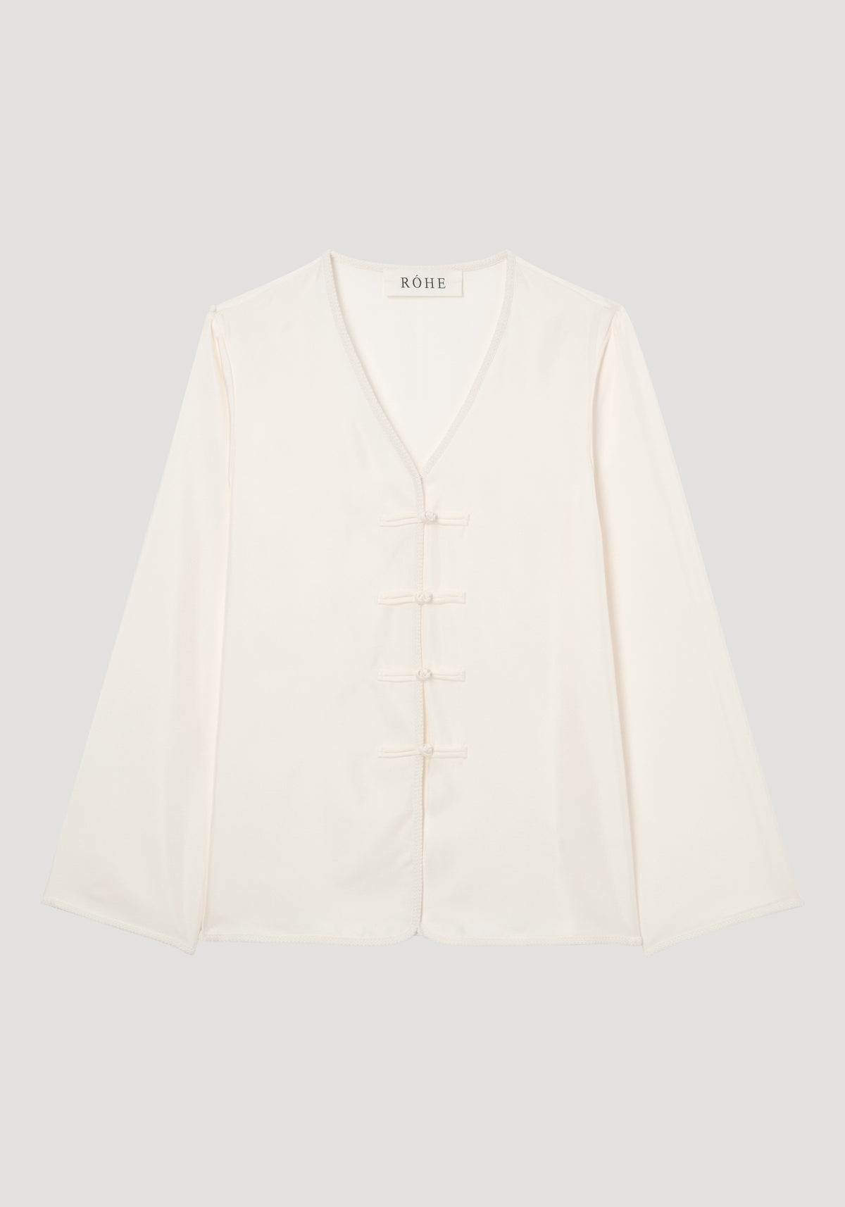 Pankou closure silk top | cream