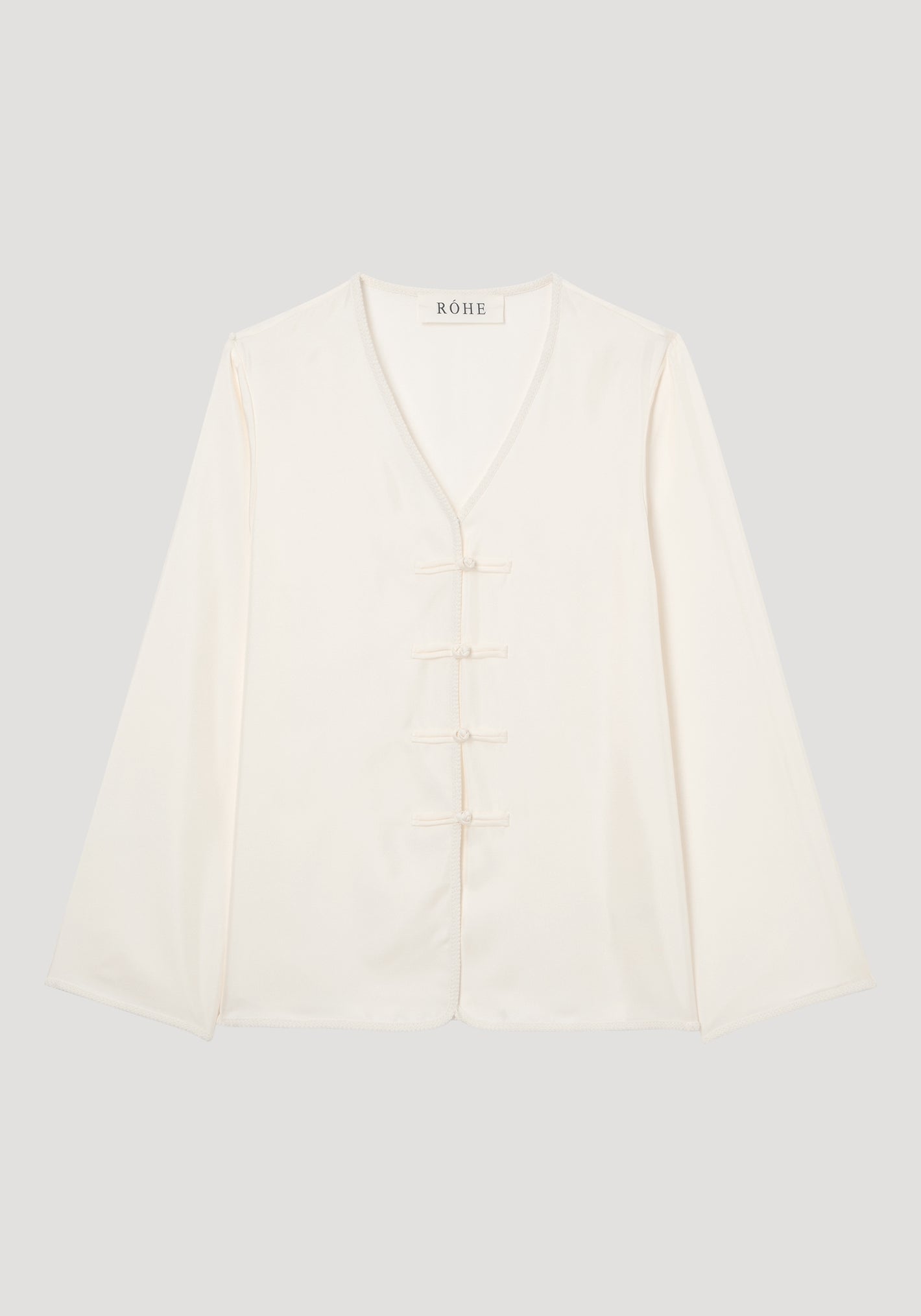 Pankou closure silk top | cream